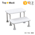 Topmedi Bathroom Safety Equipment Portable Compact Steel Bath Chair